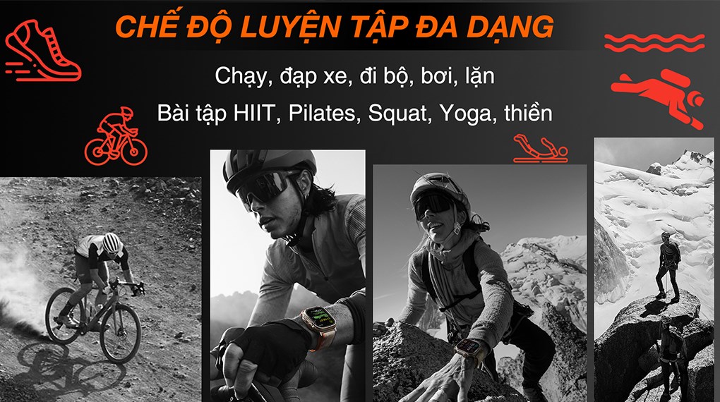 Đồng hồ thông minh Apple Watch Ultra 2 GPS + Cellular 49mm viền Titanium dây Alpine