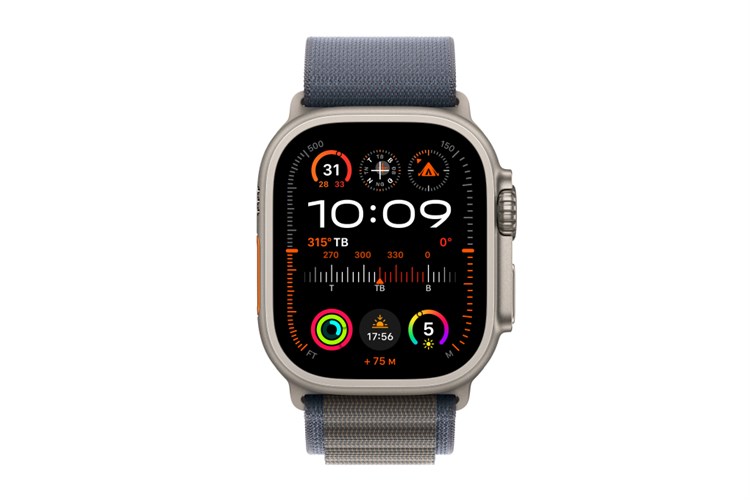 Đồng hồ thông minh Apple Watch Ultra 2 GPS + Cellular 49mm viền Titanium dây Alpine Màu Xanh Dương