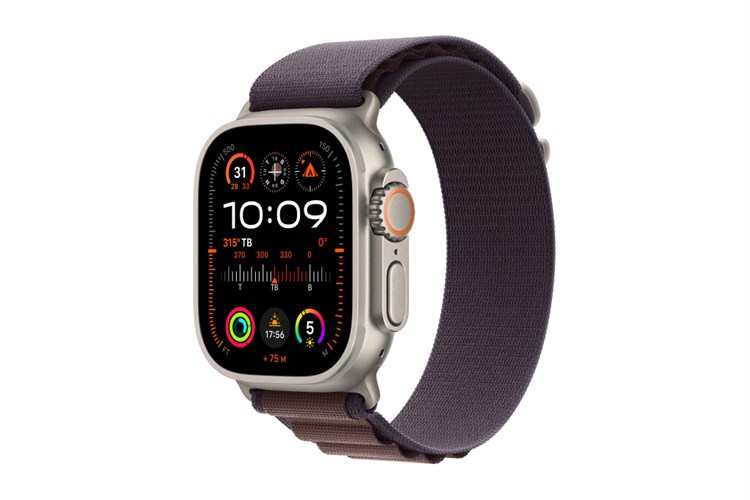 Đồng hồ thông minh Apple Watch Ultra 2 GPS + Cellular 49mm viền Titanium dây Alpine size S Màu Nâu