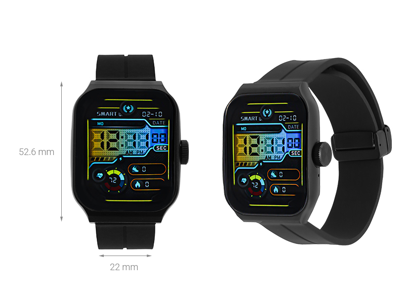 BeFit Watch Ultra 52.6mm dây silicone