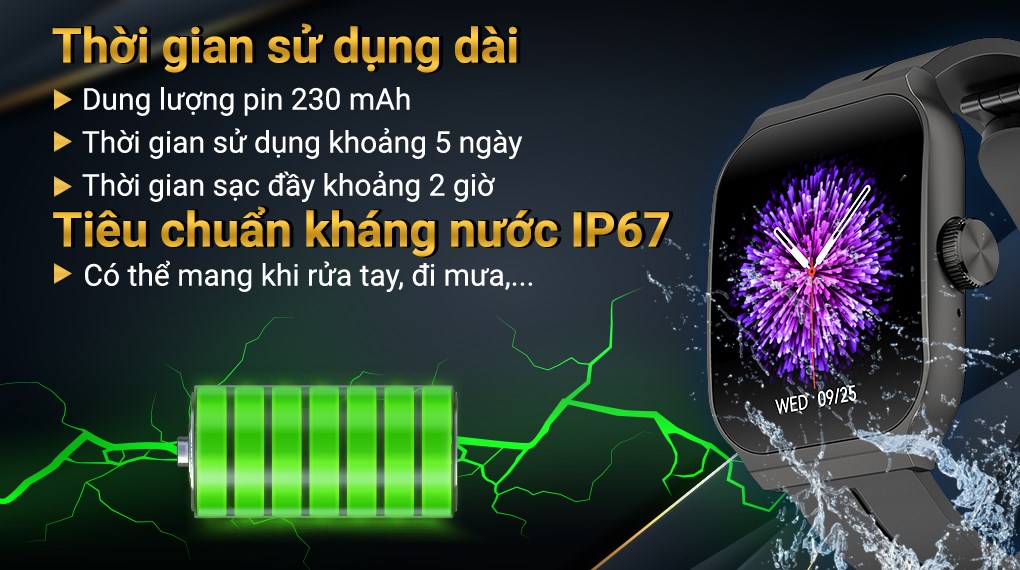 BeFit Watch Ultra 52.6mm dây silicone