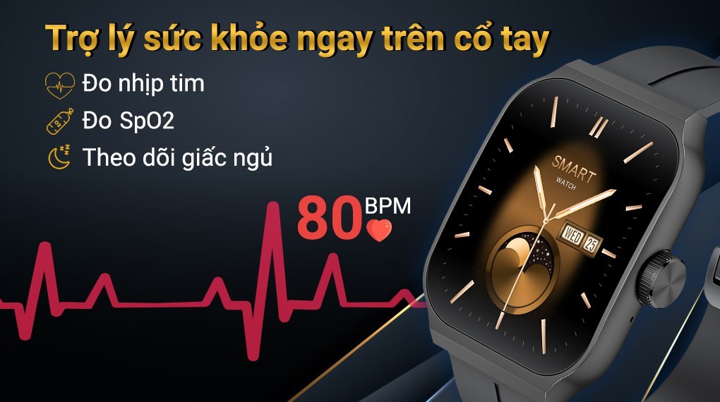 BeFit Watch Ultra 52.6mm dây silicone