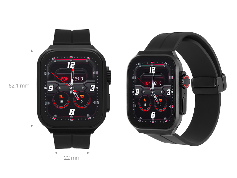 BeFit Watch Ultra S 52.1mm dây silicone