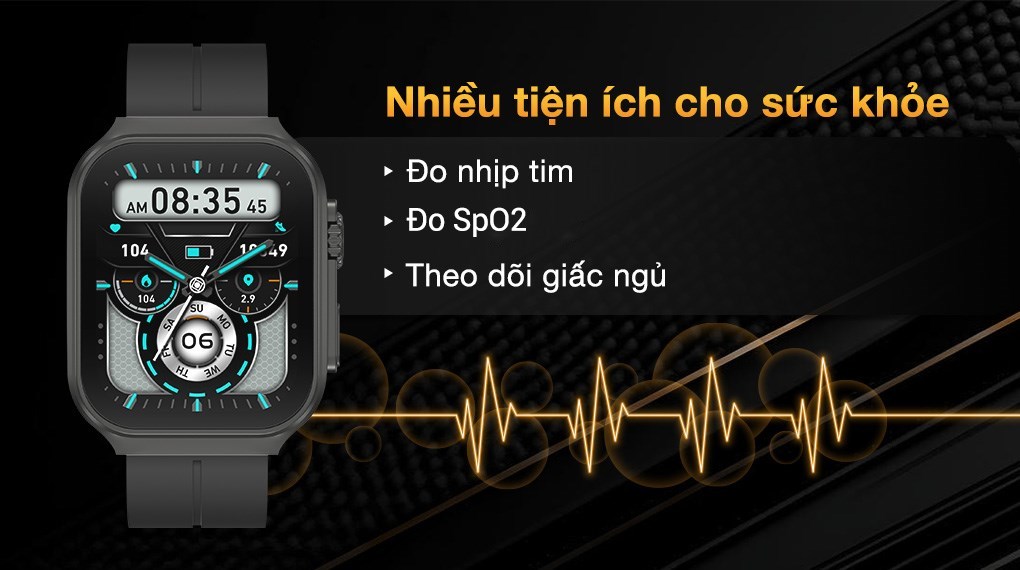 BeFit Watch Ultra S 52.1mm dây silicone