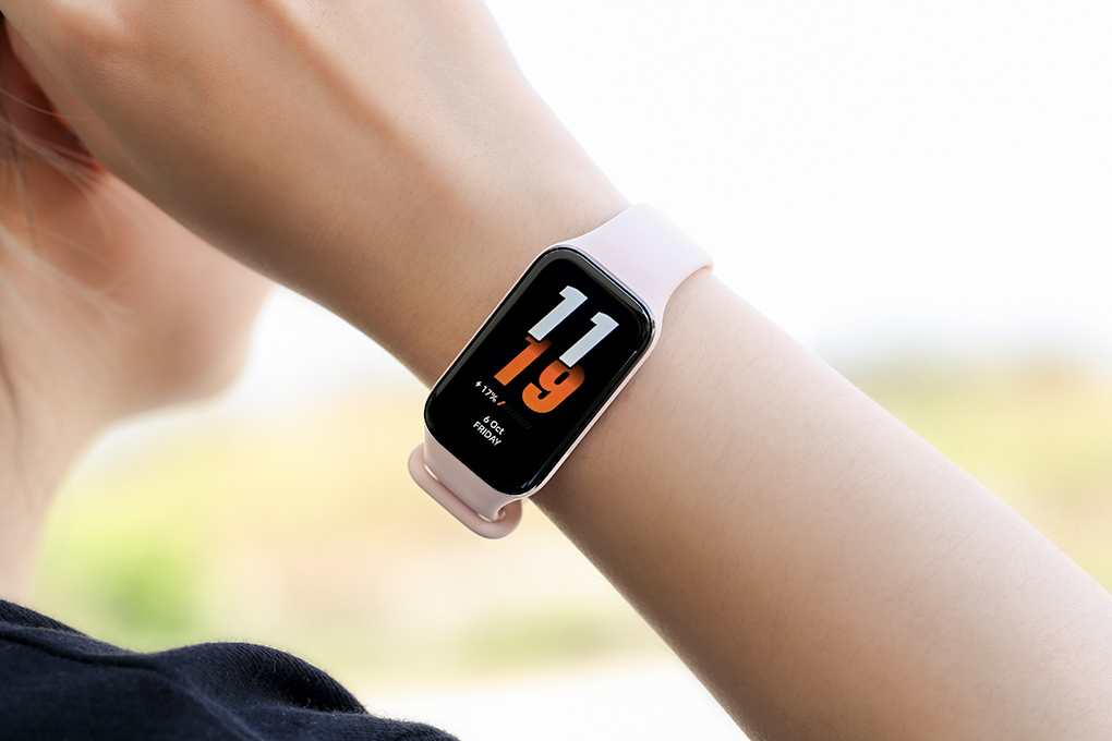 Vòng đeo tay thông minh Mi Band 8 Active Màu Hồng