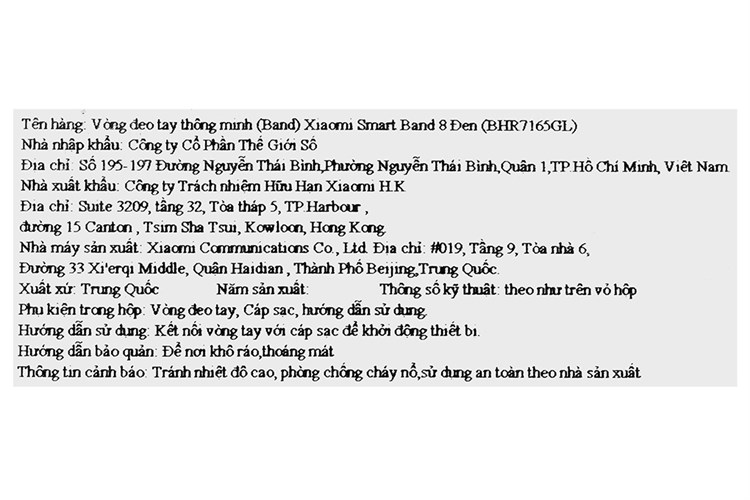 Vòng đeo tay thông minh Mi Band 8 Màu Đen