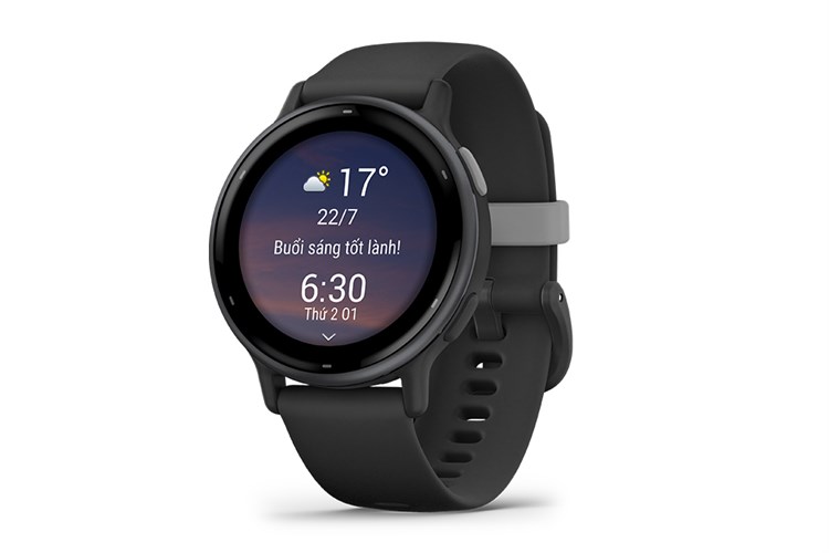 Garmin Vivoactive 5 42.2mm dây silicone Màu Đen