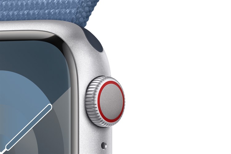 Đồng hồ thông minh Apple Watch Series 9 GPS + Cellular 41mm viền nhôm dây vải Màu Bạc
