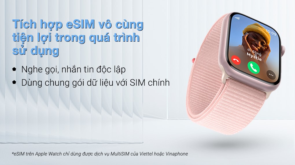 Đồng hồ thông minh Apple Watch Series 9 GPS + Cellular 45mm viền nhôm dây vải
