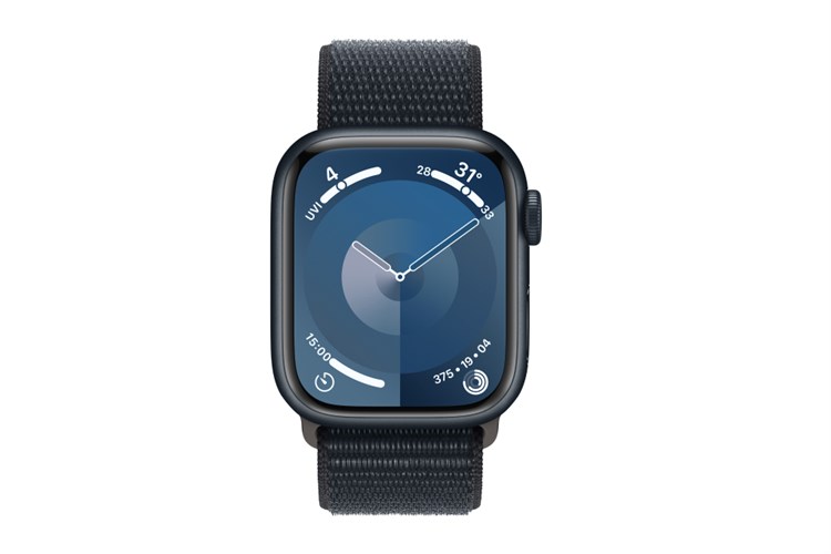 Đồng hồ thông minh Apple Watch Series 9 GPS + Cellular 45mm viền nhôm dây vải Màu Xanh đen đậm