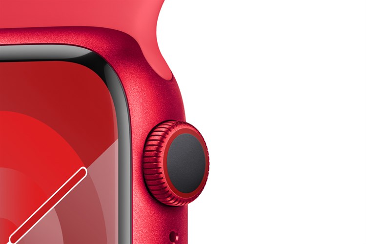 Đồng hồ thông minh Apple Watch Series 9 GPS + Cellular 45mm viền nhôm dây thể thao size S/M Màu Đỏ