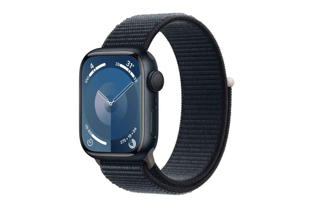 Đồng hồ thông minh Apple Watch Series 9 GPS 41mm viền nhôm dây vải Màu Xanh đen đậm