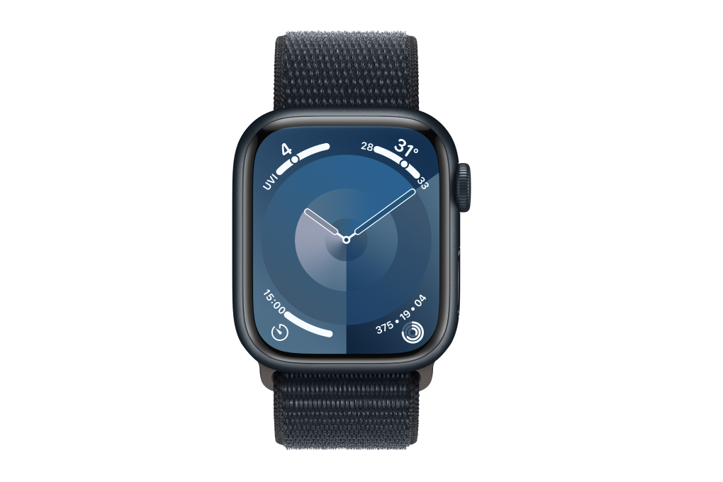 Đồng hồ thông minh Apple Watch Series 9 GPS 41mm viền nhôm dây vải Màu Xanh đen đậm