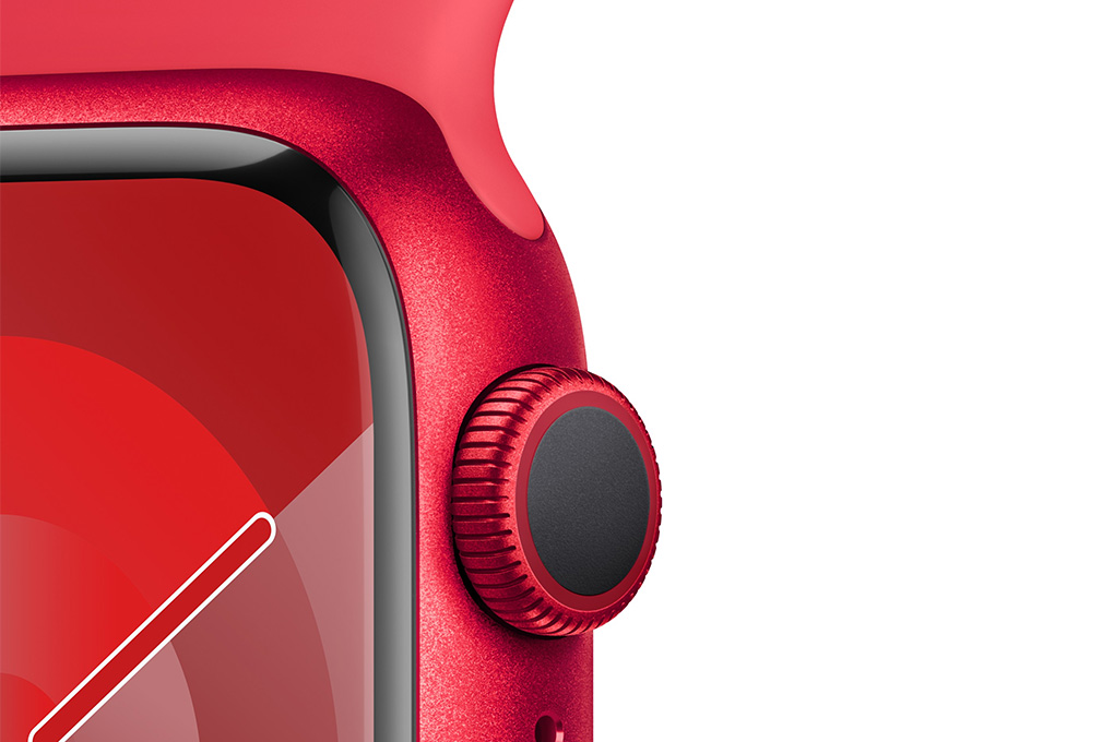 Đồng hồ thông minh Apple Watch Series 9 GPS 45mm viền nhôm dây thể thao size S/M Màu Đỏ
