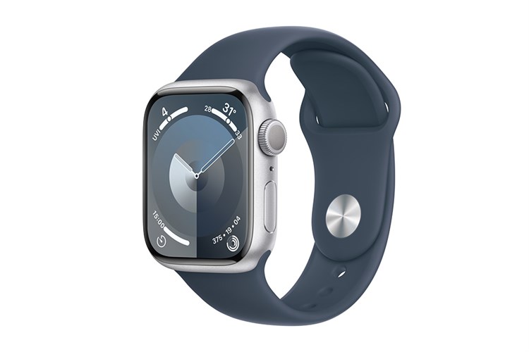 Đồng hồ thông minh Apple Watch Series 9 GPS 45mm viền nhôm dây thể thao size S/M Màu Bạc