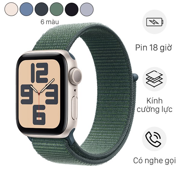 Apple Watch SE 2 GPS 40mm viền nhôm dây vải