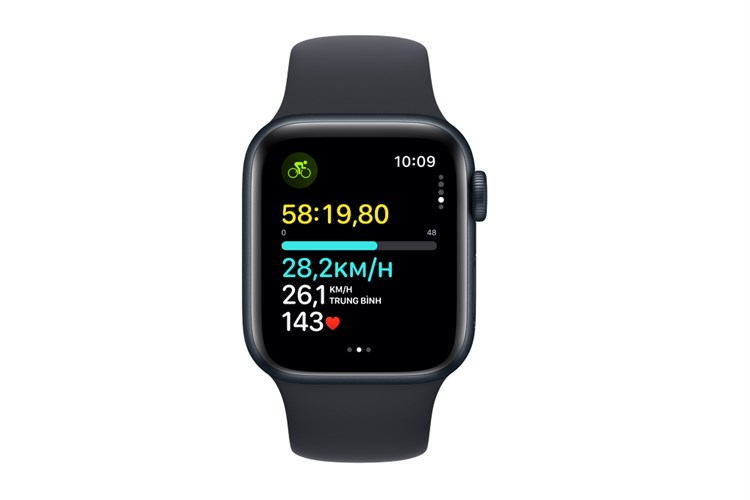 Apple Watch SE 2 GPS + Cellular 44mm viền nhôm dây thể thao size S/M Màu Xanh đen