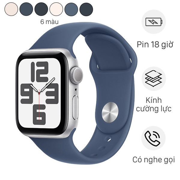 Apple Watch SE 2 GPS 44mm viền nhôm dây thể thao