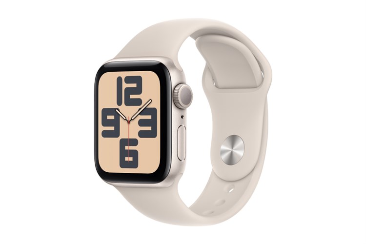 Đồng hồ thông minh Apple Watch SE 2 GPS 44mm viền nhôm dây thể thao size S/M Màu Trắng Starlight