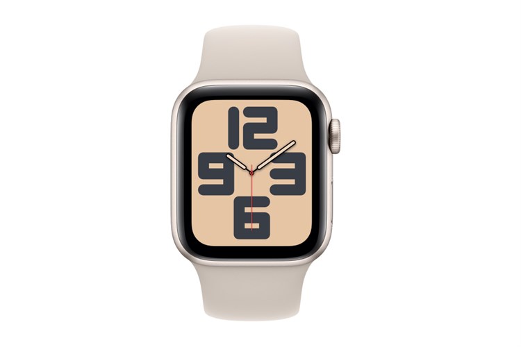 Đồng hồ thông minh Apple Watch SE 2 GPS 44mm viền nhôm dây thể thao size S/M Màu Trắng Starlight