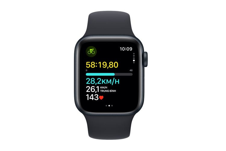 Đồng hồ thông minh Apple Watch SE 2 GPS 44mm viền nhôm dây thể thao size S/M Màu Xanh đen