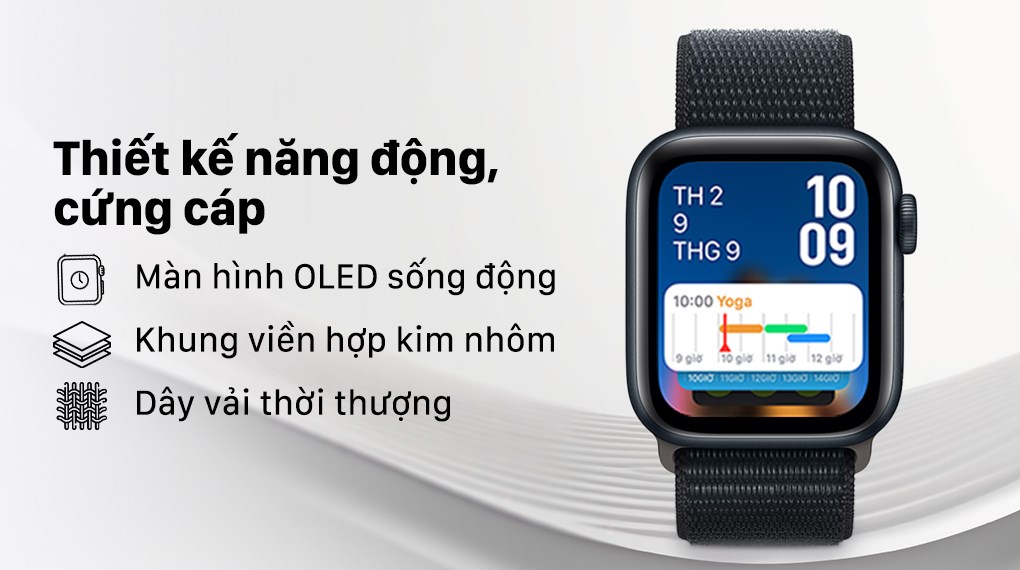 Apple Watch SE 2 GPS 44mm viền nhôm dây vải