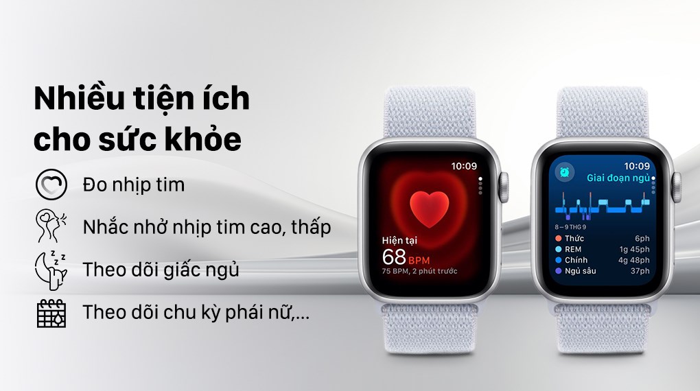 Apple Watch SE 2 GPS 44mm viền nhôm dây vải
