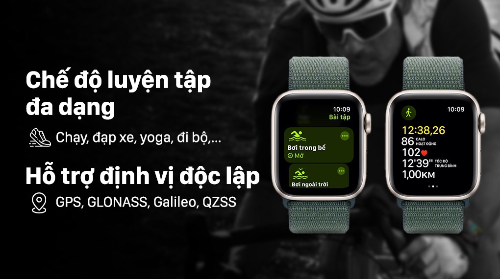 Apple Watch SE 2 GPS 44mm viền nhôm dây vải