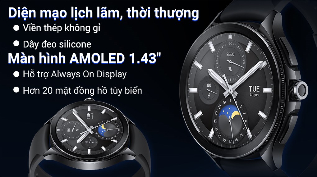 Đồng hồ thông minh Xiaomi Watch 2 Pro 46 mm Đen