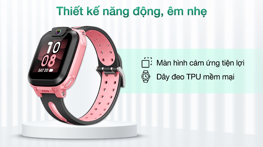 Đồng hồ định vị trẻ em imoo Z1 Hồng Nhạt