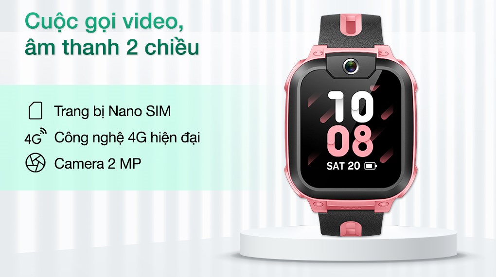 Đồng hồ định vị trẻ em imoo Z1 Hồng Nhạt