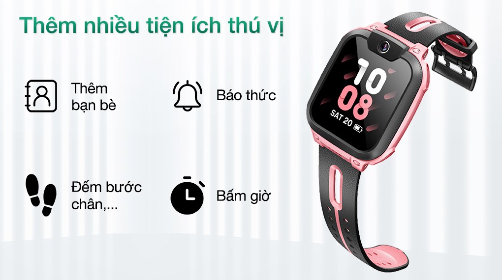 Đồng hồ định vị trẻ em imoo Z1 Hồng Nhạt