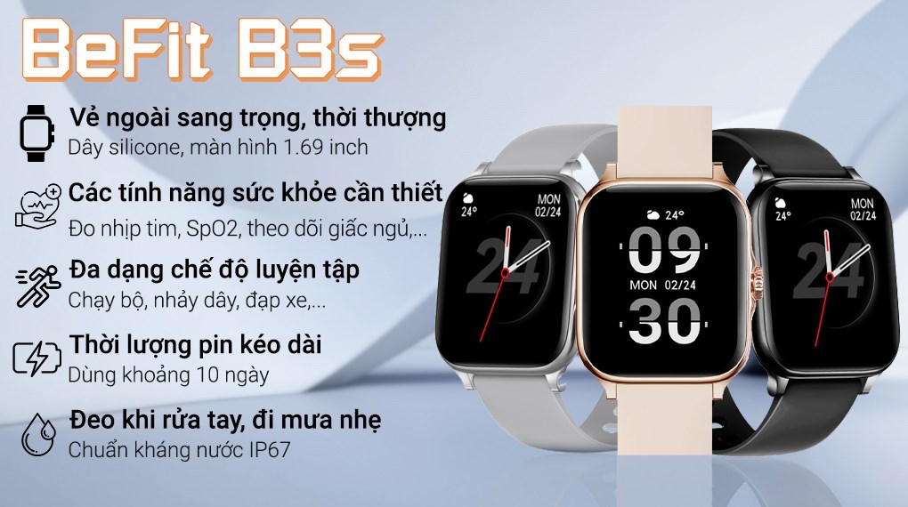 Đồng hồ thông minh BeFit B3s 44mm