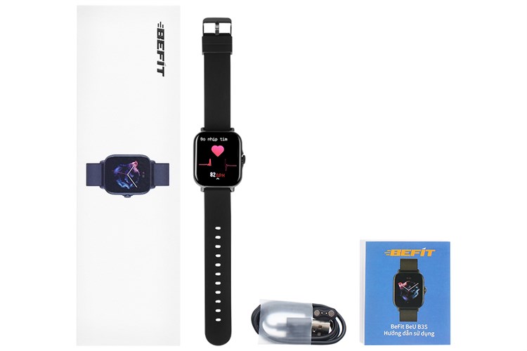 Đồng hồ thông minh BeFit B3s 44mm Màu Đen