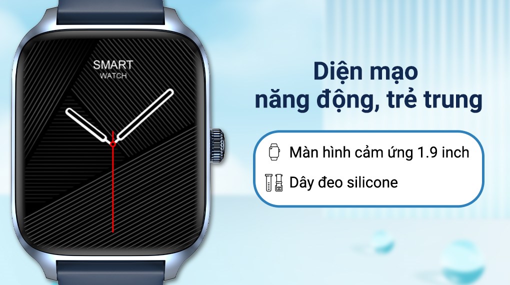 Đồng hồ thông minh Zwatch Z6 44mm Xanh dương