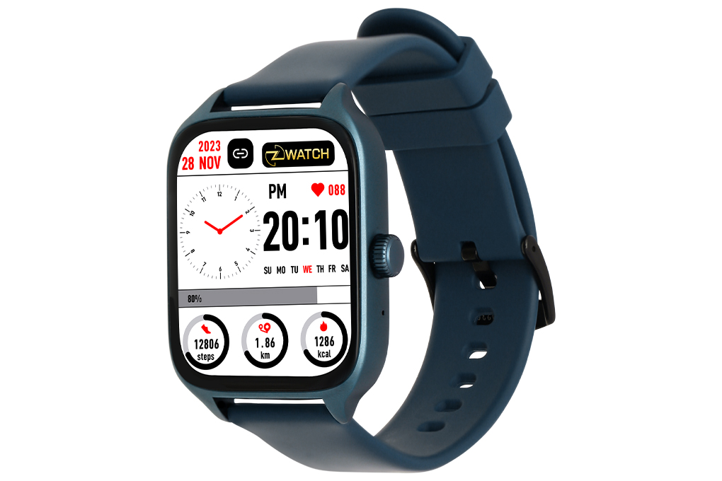 Đồng hồ thông minh Zwatch Z6 44mm Xanh dương Màu Xanh Dương