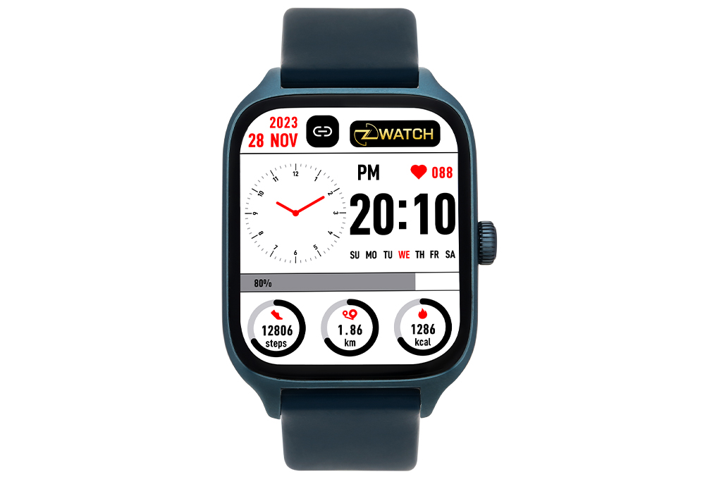 Đồng hồ thông minh Zwatch Z6 44mm Xanh dương Màu Xanh Dương