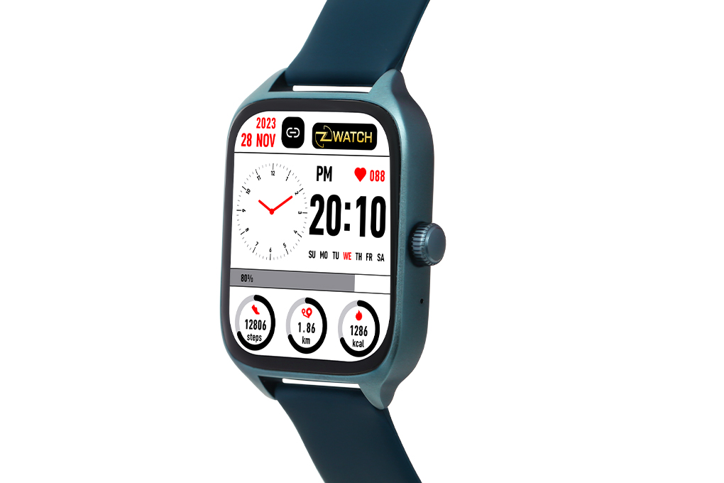 Đồng hồ thông minh Zwatch Z6 44mm Xanh dương Màu Xanh Dương