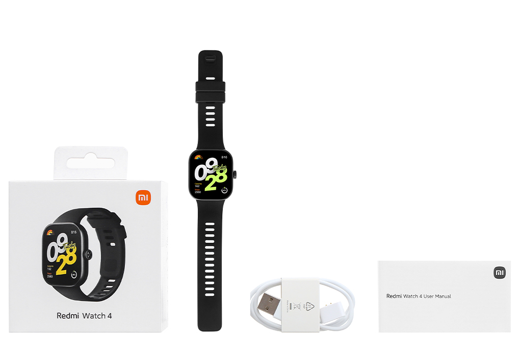 Xiaomi Redmi Watch 4 47.5mm dây silicone Màu Đen