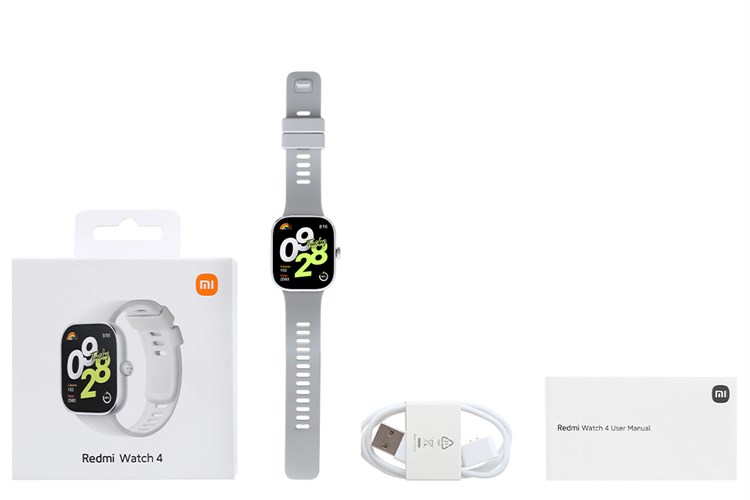 Xiaomi Redmi Watch 4 47.5mm dây silicone Màu Xám