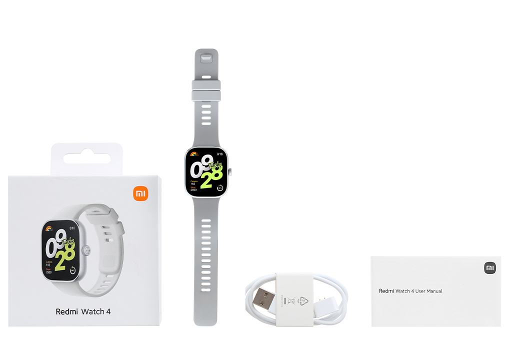 Xiaomi Redmi Watch 4 47.5mm dây silicone Màu Xám