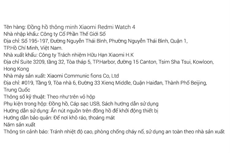 Xiaomi Redmi Watch 4 47.5mm dây silicone Màu Xám