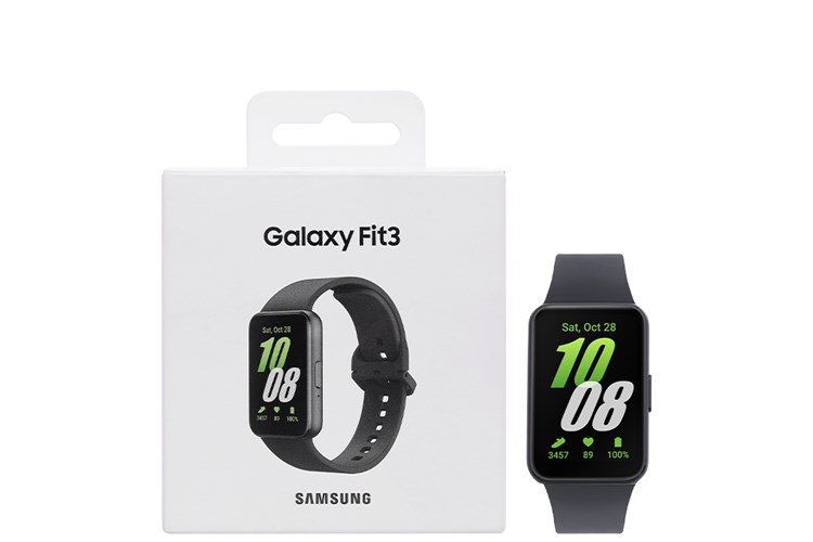 Vòng tay thông minh Samsung Galaxy Fit3 Màu Đen - Xám