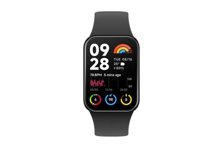 Vòng đeo tay thông minh Mi Band 8 Pro Màu Đen