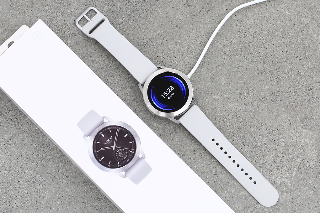 Xiaomi Watch S3 47mm dây silicone Màu Bạc