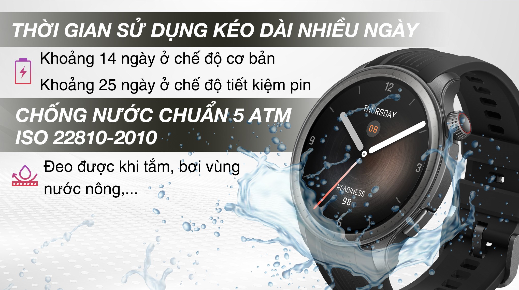 Amazfit Balance 46mm dây silicone