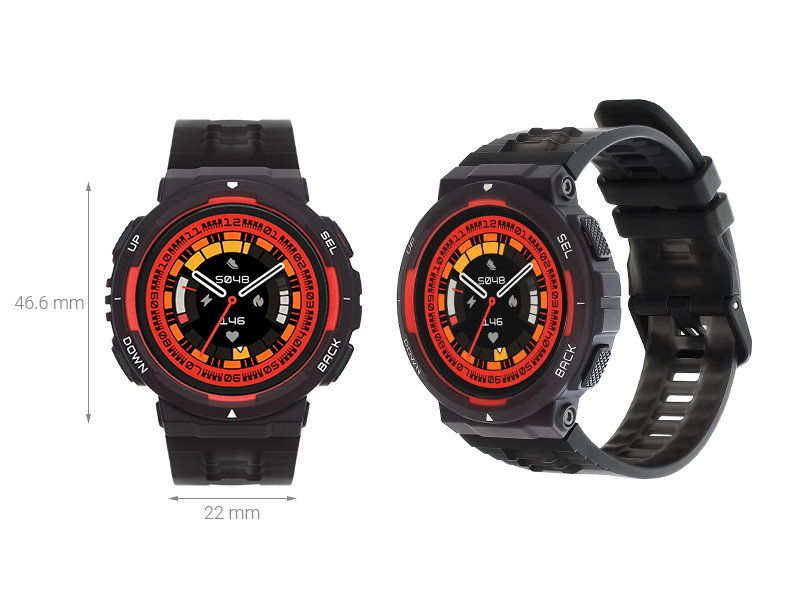 Amazfit Active Edge 46.6mm dây silicone