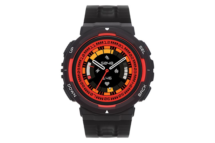 Amazfit Active Edge 46.6mm dây silicone Màu Đen