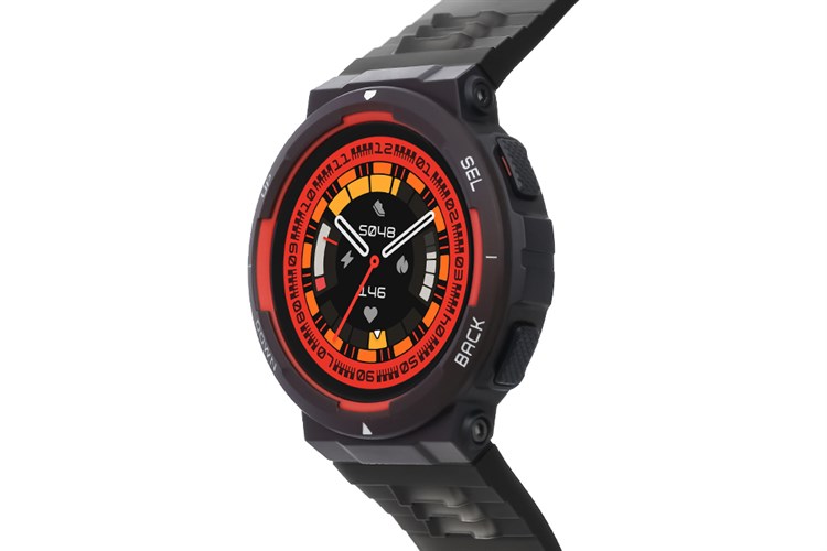 Amazfit Active Edge 46.6mm dây silicone Màu Đen