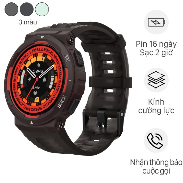 Đồng Hồ Thông Minh Amazfit Active Edge 46.6Mm